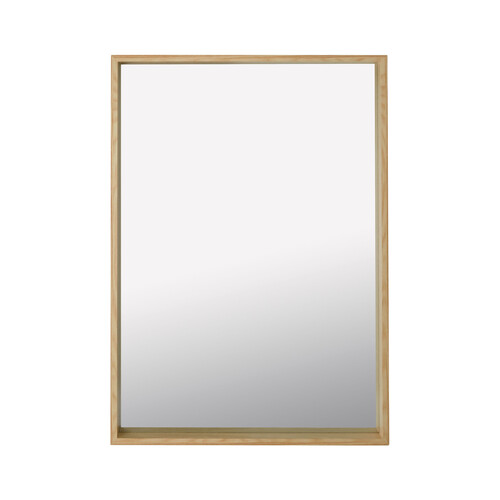 Espejo rectangular de madera de 50x70 centímetros, ACTUEL.
