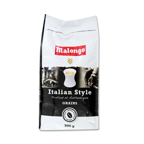 Café en grano natural Italian Style MALONGO 500 g.