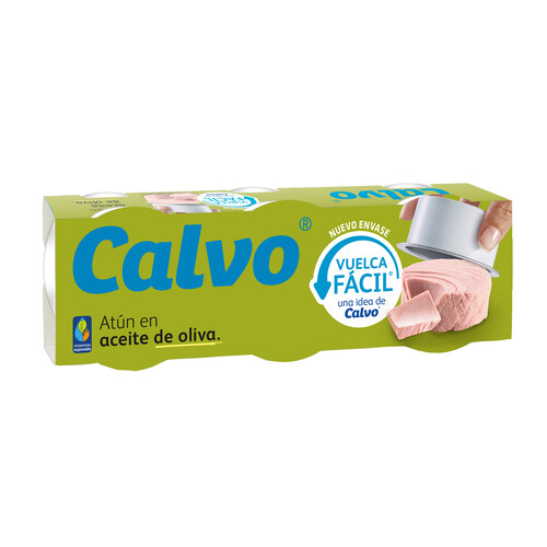 CALVO Atún en aceite de oliva lata de 52 g. pack de 3 uds.