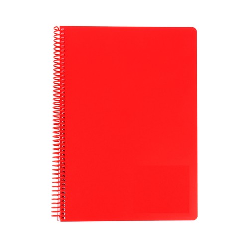 Cuaderno A5 polipropileno 80h 90gr, pauta 3,5 espiral surtido. AUCHAN