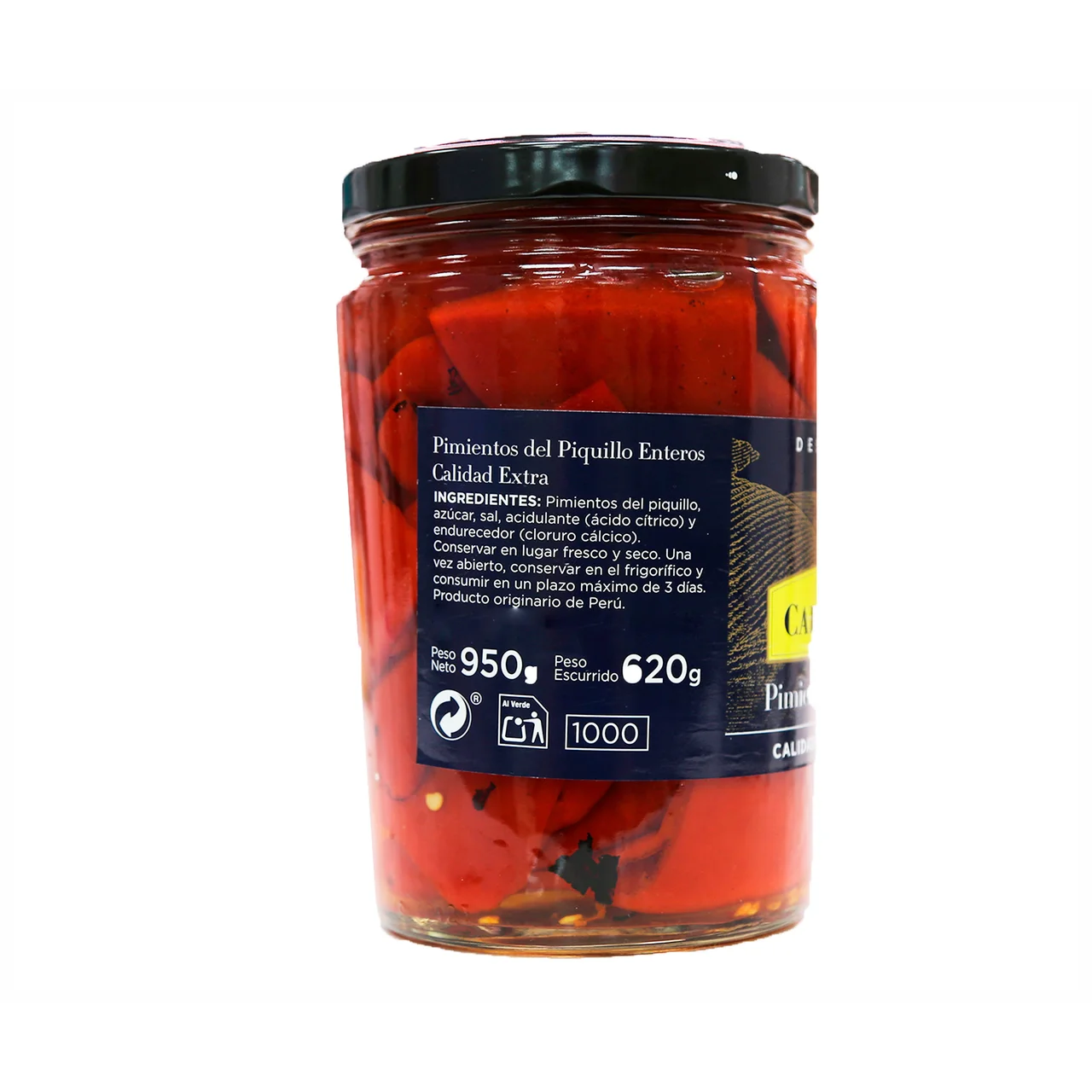 Pimientos del piquillo enteros.