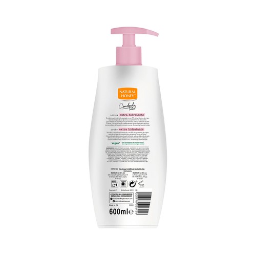 NATURAL HONEY Cuidado total Loción corporal extra hidratante para pieles normales a secas.