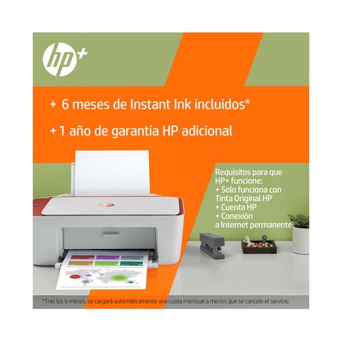 Impresora multifunción HP DeskJet 2723e 26K70B, WiFi, USB, color, 6 meses de impresión Instant Ink con HP+, HP Smart App.