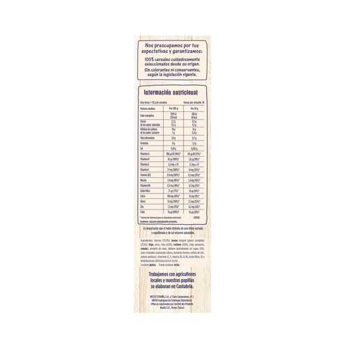 NESTLÉ Papilla multicereales (avena, maíz, trigo, arroz, centeno y cebada) con plátano, a partir de 6 meses NESTLÉ Selección de la naturaleza 330 g.