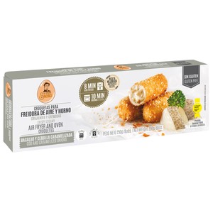 Imagen de LA COCINA DE SENÉN Croquetas congeladas de bacalao y cebolla caramelizada 8 uds. 200 g.