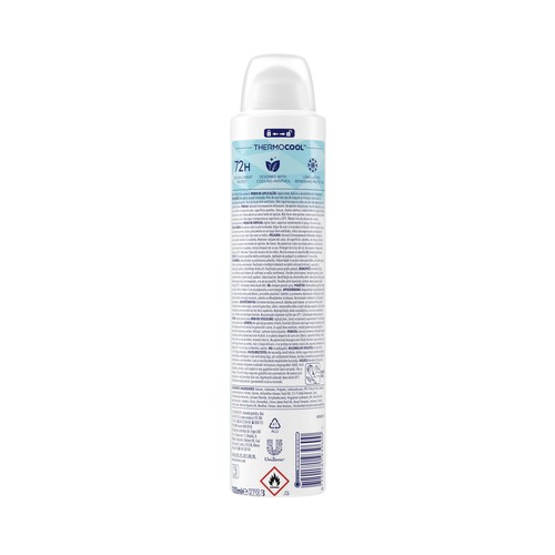 REXONA Advanced protection cooling Desodorante en spray unisex, antitranspirante hasta 72 horas 200 ml.
