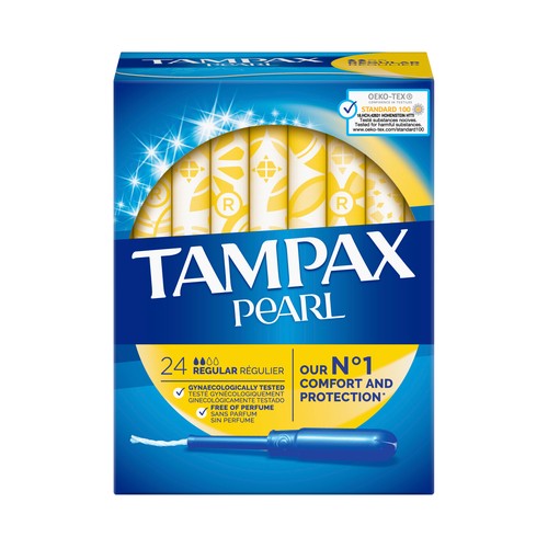 TAMPAX Tampones regular con aplicador TAMPAX Pearl 24 uds