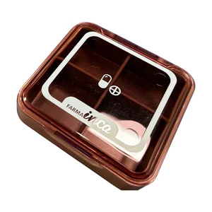 IKILIFE Pastillero compacto con 4 departamentos independientes.