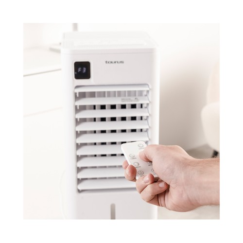 Climatizador evaporativo TAURUS R950,  ventilador y humidificador, 65W, 3 velocidades, depósito 7L.