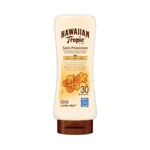 HAWAIIAN TROPIC Leche solar con acción protectora, acabado satinado y FPS 30 (medio) HAWAIIAN TROPIC 200 ml.