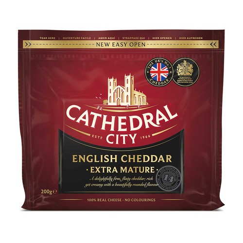 CATHEDRAL CITY Queso cheddar extra curado CATHEDRAL CITY 200 gr.