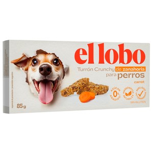 Imagen de LOBO Snack tipo turrón-mascotas crujiente de zanahoria para PERROS 85g