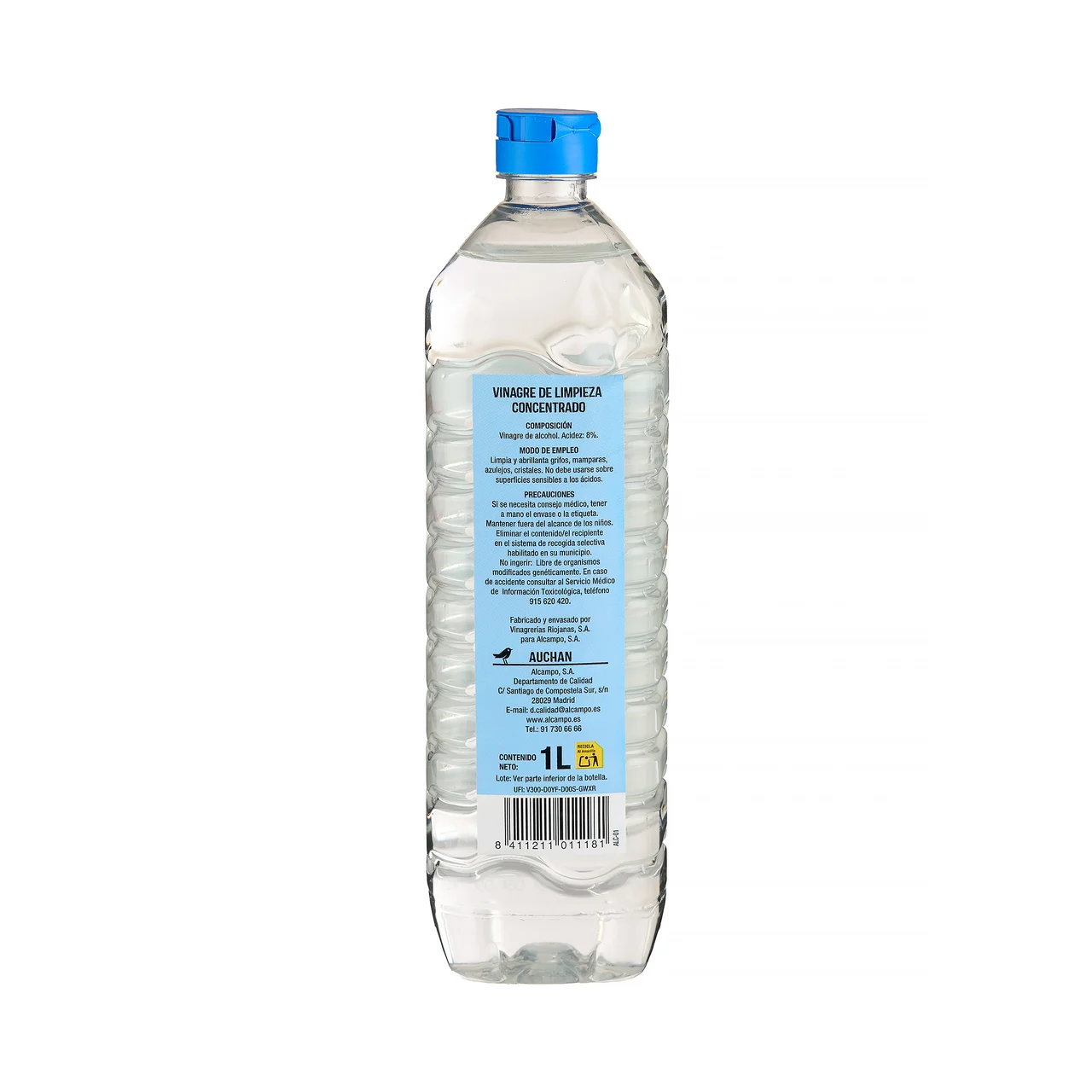 PRODUCTO ALCAMPO Vinagre de limpieza concentrado 1l.