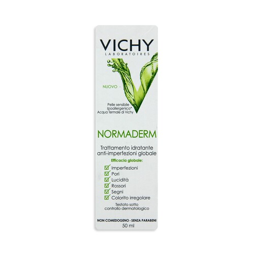 VICHY Tratamiento hidratante anti imperfecciones hipoalergénico, VICHY Normaderm 50 ml.