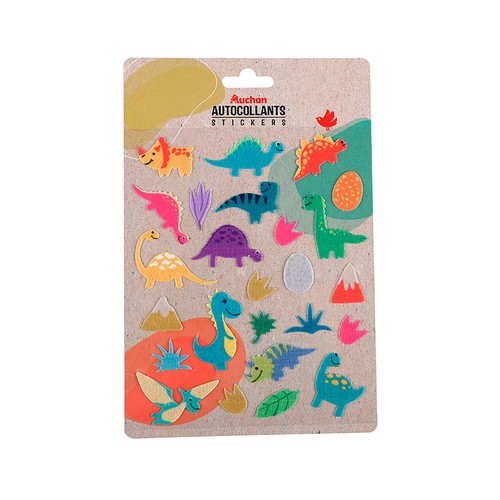 Pegatinas, surtido de 4 diseños, ALCAMPO.
