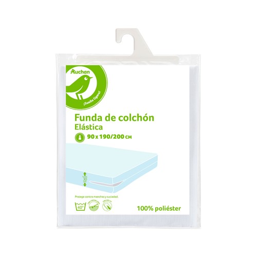 Funda de colchón elástica, 135cm, PRODUCTO ECONÓMICO ALCAMPO.