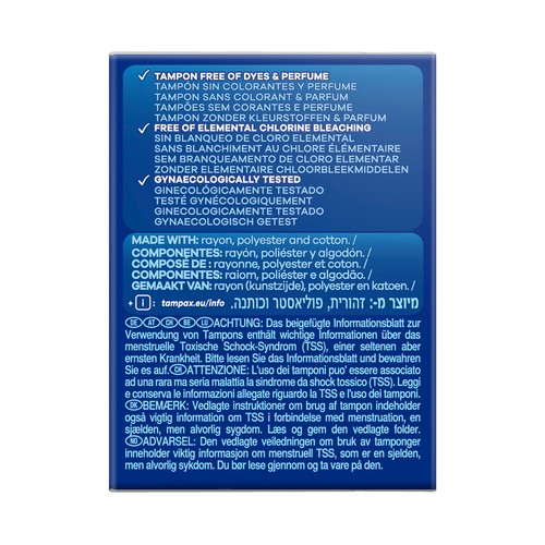 TAMPAX Tampones super plus con aplicador TAMPAX Compak 18 uds