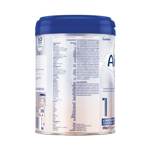ALMIRÓN Profutura Leche (1) de inicio para recién nacido, a partir del primer día 800 g.