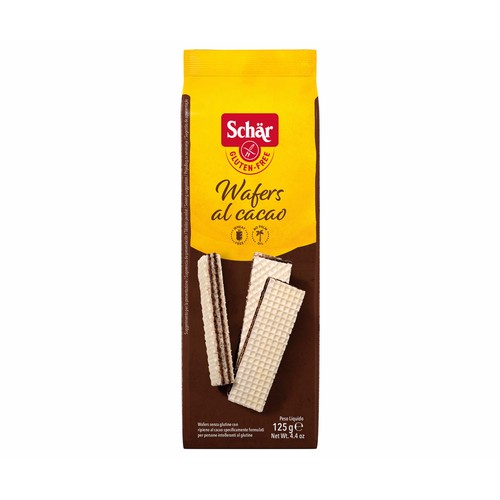 SCHÄR Galletas de barquillo de cacao sin gluten 125 g.