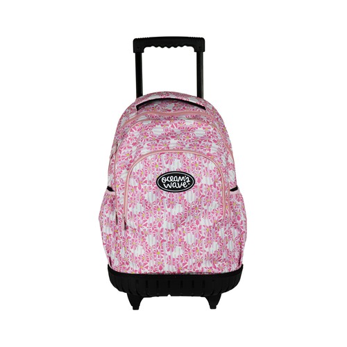 Mochila juvenil con ruedas, carro reforzado, surtido de diseños y colores, OCEAN"S WAVE.