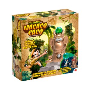 Imagen de El Tesoro del Macaco Caco, Juego de mesa de aventura con luces y sonidos +6 Años BIZAK
