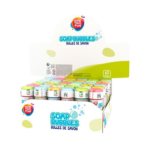 Pompero 0,6 litros  ONE TWO FUN bote de pompas.