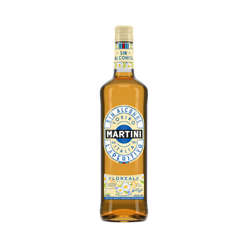 MARTINI Aperitivo sin alcohol, ligero y floral con notas de artemina y manzanilla romana MARTINI Floreale botella de 75 cl.