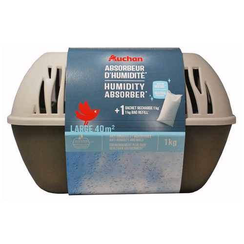 Absorbedor de humedad con recambio, 1KG. PRODUCTO ALCAMPO.