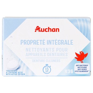 Imagen de PRODUCTO ALCAMPO Limpiador de prótesis dentales 4 en 1 con oxigeno activo 36 uds.