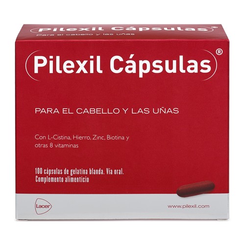 PILEXIL Complemente alimenticio para el tratamiento de la caida del cabello PILEXIL 100 cápsulas.