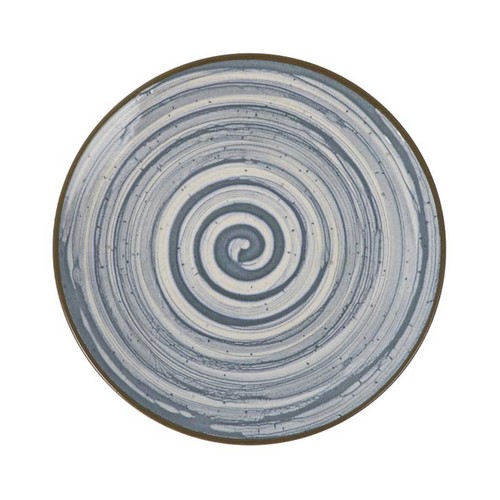 Plato postre 20cm melamina, modelo Loop azul. MONACO