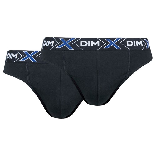 Pack de 2 calzoncillos slip para hombre, DIM X-Temp, color negro, talla XL.