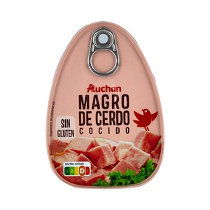 Imagen de PRODUCTO ALCAMPO Magro de cerdo cocido, elaborado sin gluten lata 220 g.