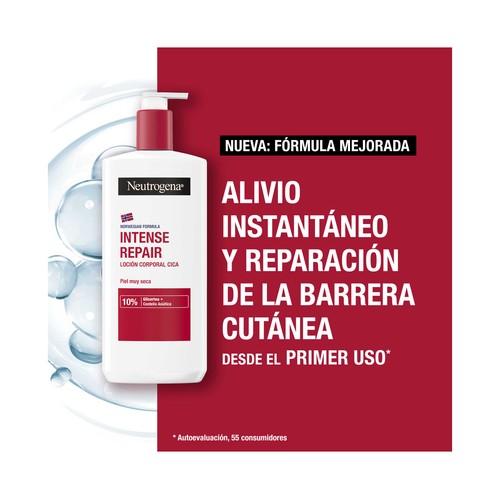 NEUTRÓGENA Loción corporal cica reparación intensa para piel muy seca e irritada 750 ml.