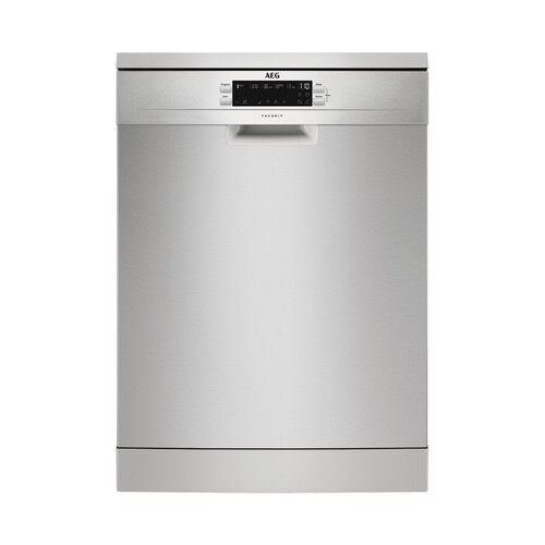 Lavavajillas AEG FFB53900ZM, capacidad: 13 servicios, clasificación energética: D, H: 85cm, A: 60cm, F: 62,5cm.