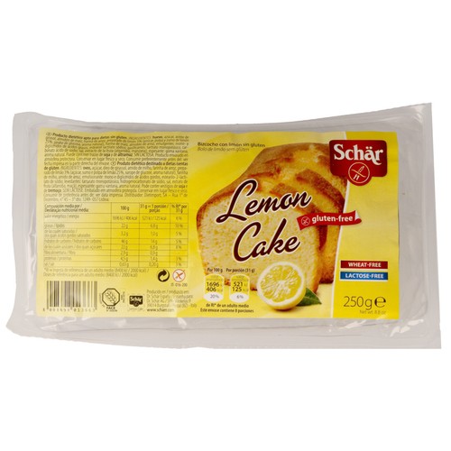 SCHÄR Bizcocho con limón sin gluten 250 g.