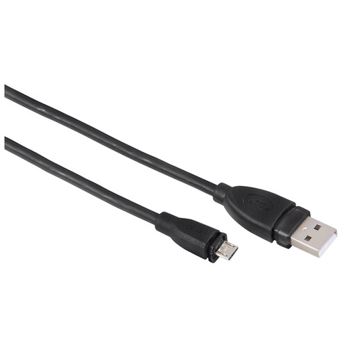 Cable QILIVE de USB 2.0 macho a MicroUSB macho, de 0,75 metros, terminales plateados, color negro.