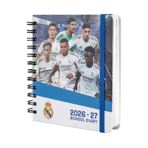 Agenda escolar 2026/2027 día página 11 meses Real Madrid. GRUPO ERIK