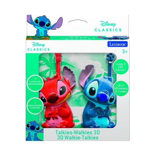 Walkie Talkies 3D de Stitch Disney Classics +3 Años LEXIBOOK