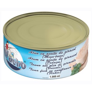 Atún en aceite de girasol 650 gr.
