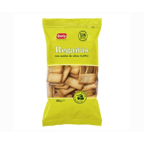 QUELY Regañas crujientes y deliciosas con aceite de oliva 200 g.