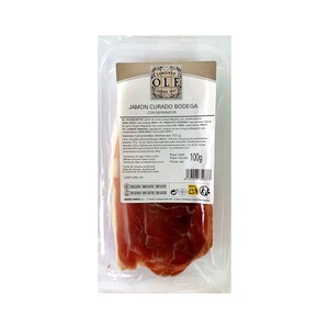 Jamón curado bodega 100 g.