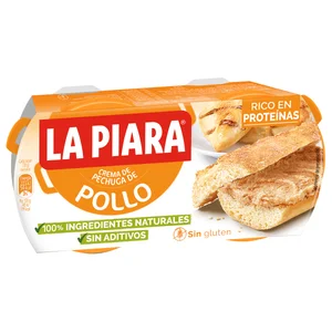 LA PIARA Paté de pollo Sólo Natural 2 ud x 75 g.