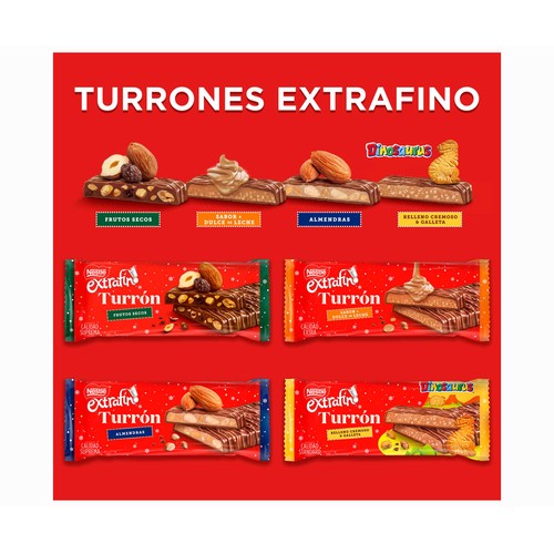 Turrón de chocolate con dulce de leche NESTLÉ 215 g,