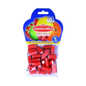 MIGUELAÑEZ Gominolas regaliz sabor a fresa con nata bolsa 150 g.