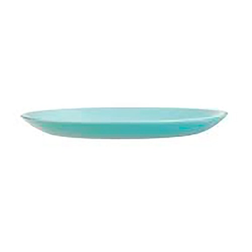 Plato llano de vidrio opal 25cm, color turquesa, Diwali LUMINARC.