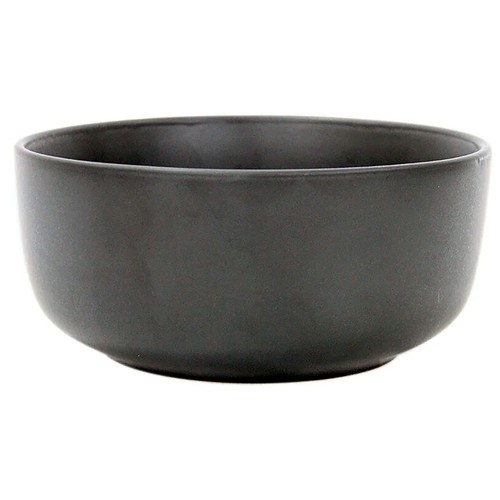 Bowl 55cl 13,5 cm de gres color negro mate, lava. ACTUEL