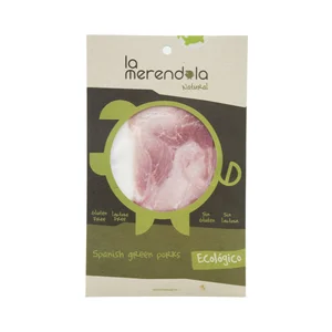 LA MERENDOLA Jamón braseado ecológico en lonchas LA MERENDOLA 75 g.