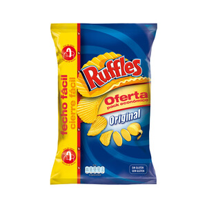 Imagen de RUFFLES Patatas fritas onduladas bolsa de 300 g.