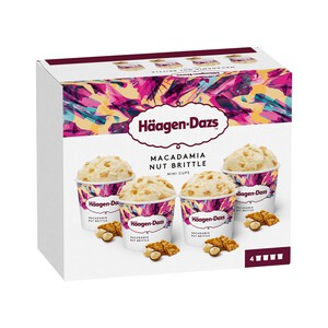Imagen de HÄAGEN-DAZS Minicups vainilla y macadamia 4 x 95 ml.